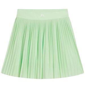 J. Lindeberg Binx Pleated Golf Skirt In Patina Green